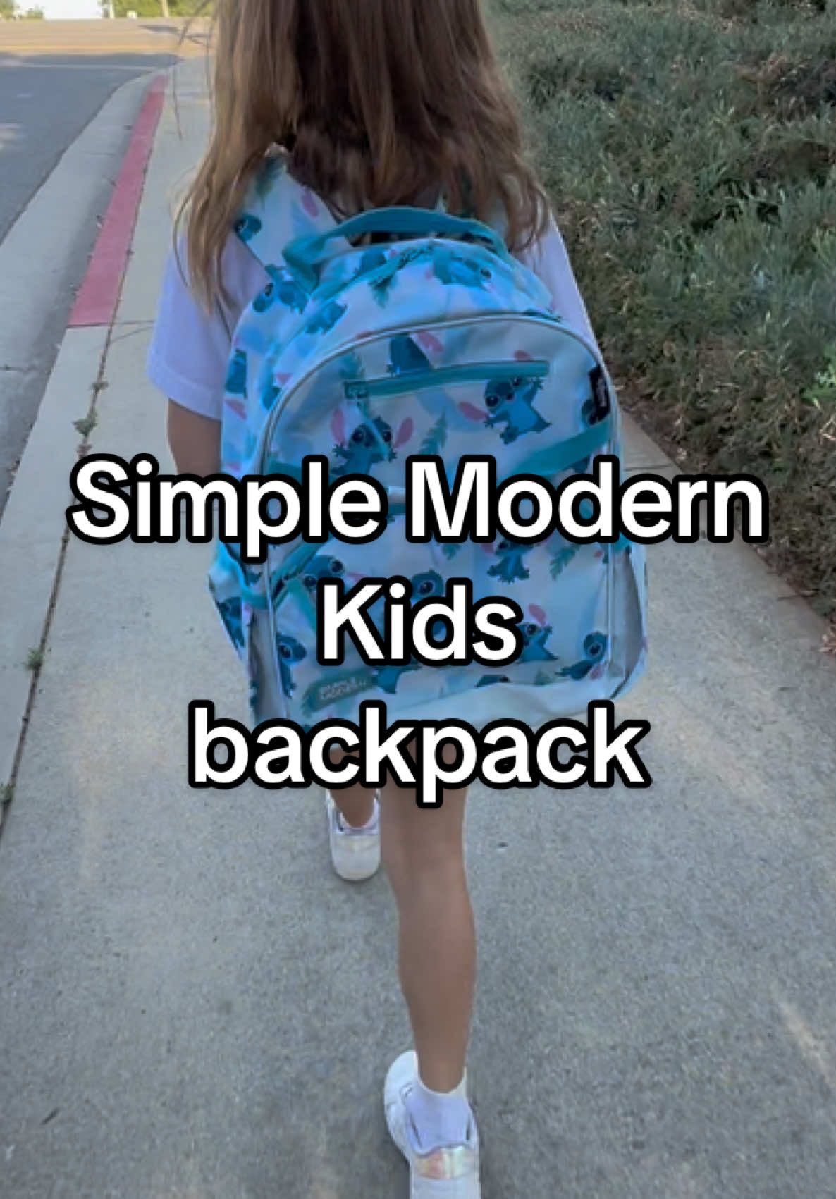 TikTok post by @jaydee.lauren for Simple Modern. Caption reads: @Simple Modern kids backpacks 🦋 design on [...].