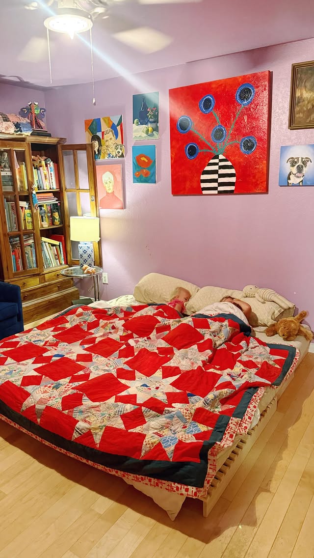 Instagram post by @malorysk for Zonli. Caption reads: [...] floorbed, several people recommended....