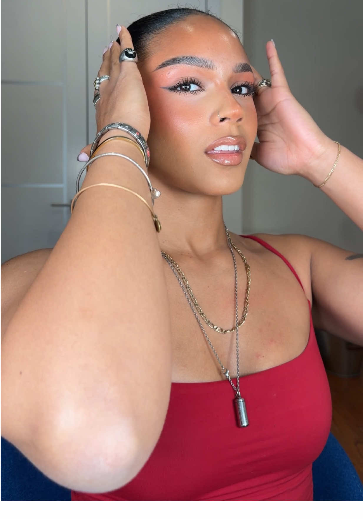 TikTok post by @palomahendersonn for CeraVe. Caption reads: @CeraVe will always have my back! Well in this....