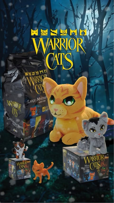 Instagram post by @warriorcatshubofficial for Bonkers Toys. Caption reads: [...] #warriors #warriorcattoys #bonkerstoys....