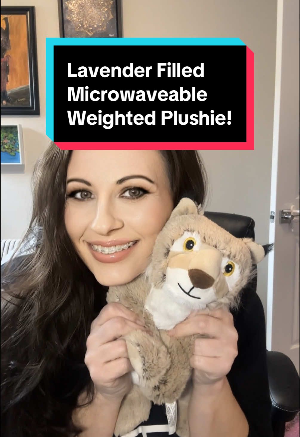 TikTok post by @nurseshani8 for Warmies. Caption reads: [...] #stressrelief #creatorsearchinsights....