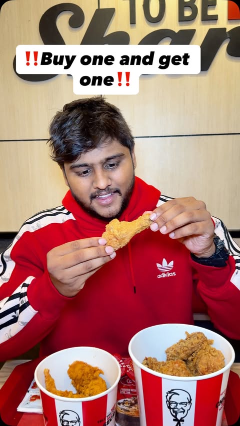 Instagram post by @go_cool_bengaluru for KFC. Caption reads: [...] 👀🍗 This Sunday Double Deal offer at KFC is....