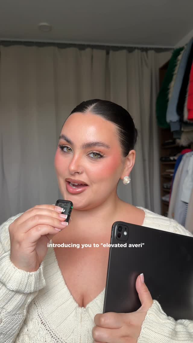 Instagram post by @avericamille for thredUP. Caption reads: elevated averi has entered the chat @thredup....