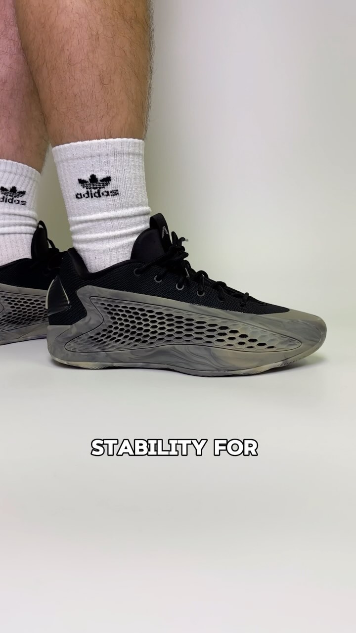 Instagram post by an influencer for adidas. Caption reads: Comparing the Adidas AE 1 Low vs AE 1🏀 Thank you....