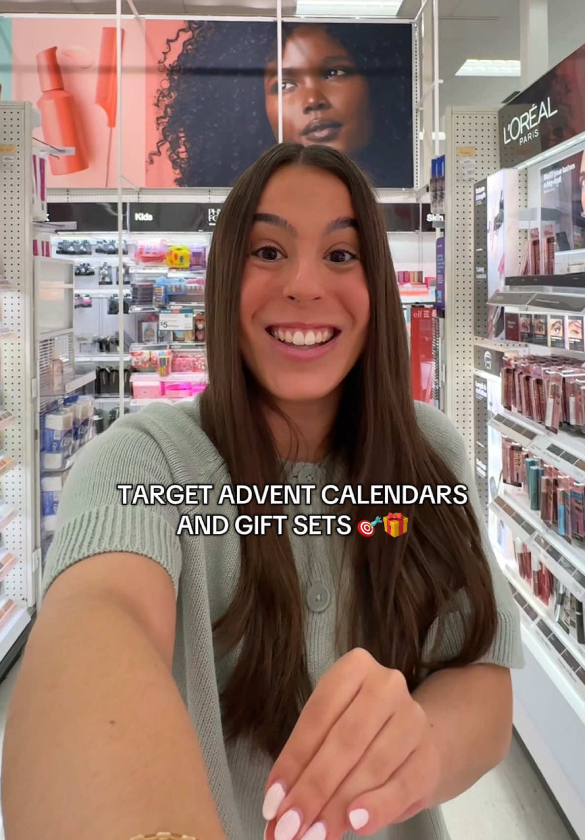 TikTok post by @sheshortsweet for Good Chemistry. Caption reads: [...] #shopwithme @target @Naturium @Good....