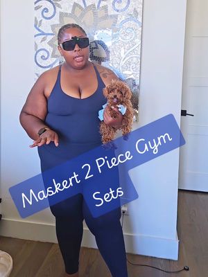 TikTok post by @divathegreat for MASKERT. Caption reads: [...] gym sets help with consistent workouts!....