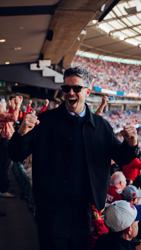 Instagram post by @stweedie for American Express. Caption reads: What an experience! A packed MCG with over 100,000....