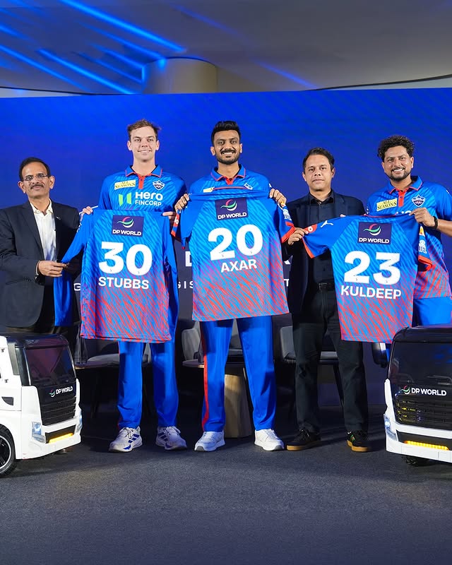Instagram post by @dpworldindia for DP World. Caption reads: [...] cricketer and the wider public at the DP....