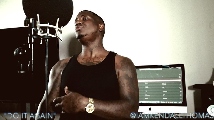 Instagram post by @iamkendallthomas for epicrecords. Caption reads: #TBT “Do it Again” hook I did on @boosieig2024....