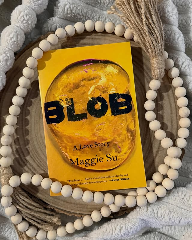 Instagram post by @bookstasamm for HarperCollins. Caption reads: 😶Book Tour Feature😶 📖 Blob: A Love Story ✍🏻....