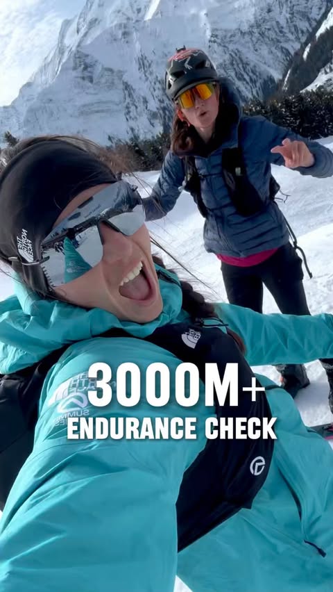 Instagram post by @mil_young for COROS. Caption reads: 3000 m+ Suffer Fest ⏱️ With avalanche risk....