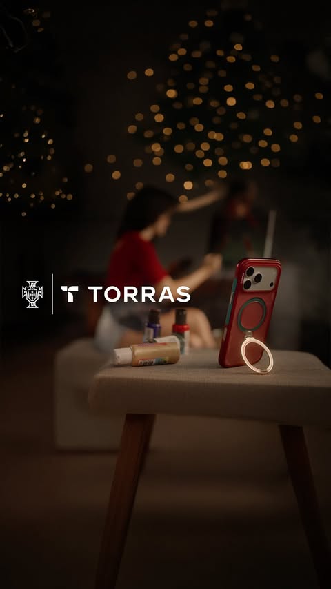 Instagram post by @torras_europe for TORRAS. Caption reads: [...] queda en los estadios 🏟️ con @torras_global....