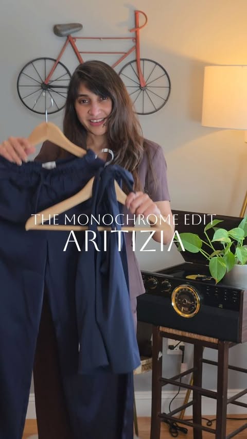 Instagram post by @thedressybostonian for Aritzia. Caption reads: [...] nobody will. One pair, endless days.....