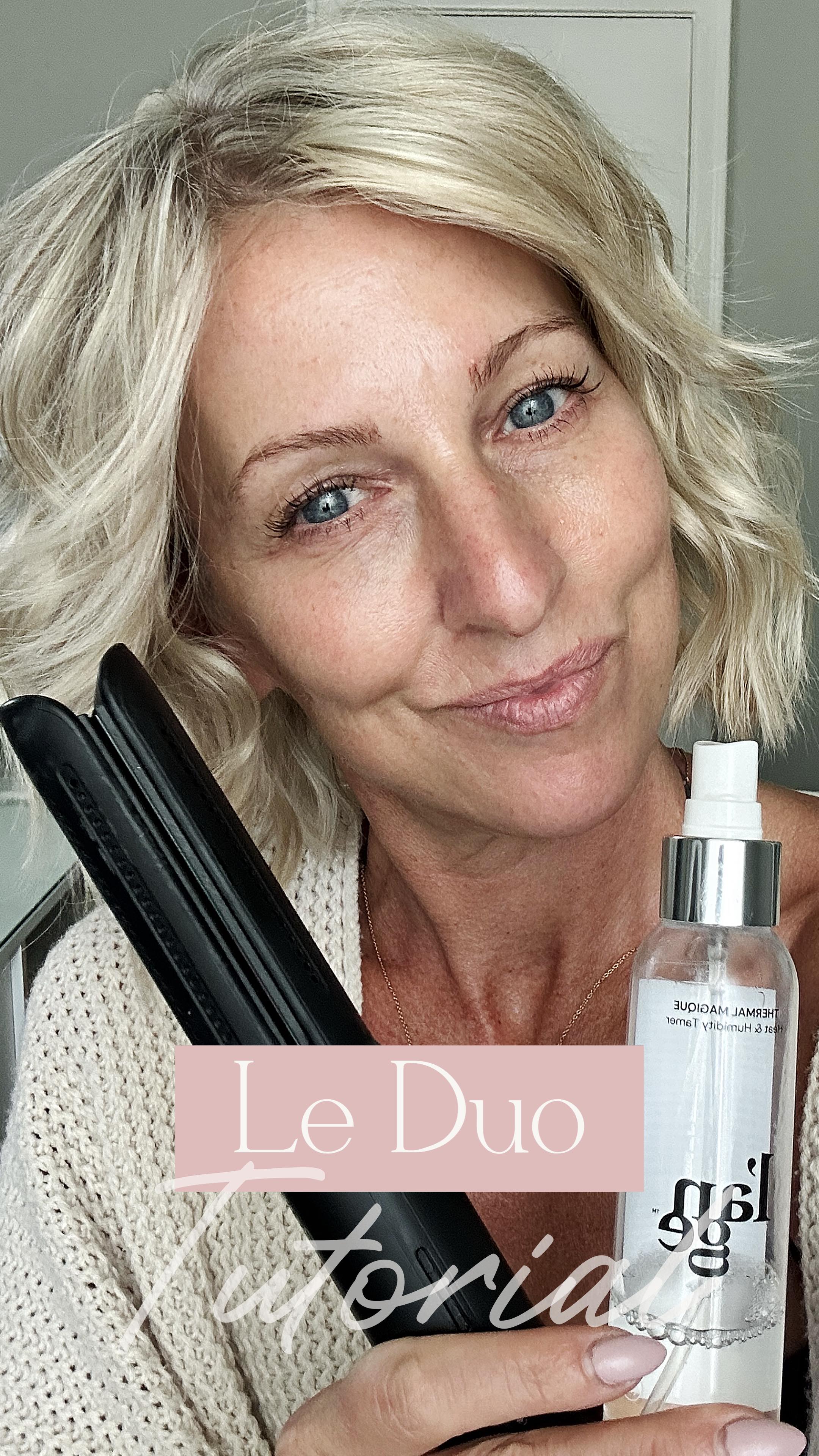 Instagram post by @lindsayhignett_love.this.girl for L’ange Hair. Caption reads: Curl day = good day 💁‍♀️
I’m using the Le Duo to....