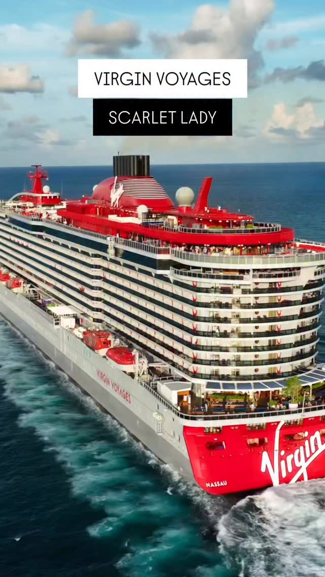 Instagram post by @nicolemsunderland for Virgin Voyages. Caption reads: This cruise 👏🏻 @virginvoyages....