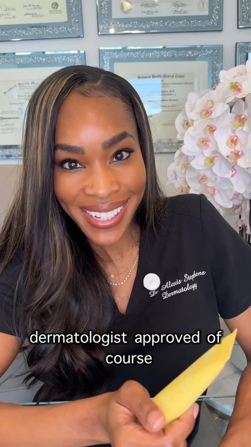 Instagram post by @dralexisstephens for TULA. Caption reads: Your skin needs a daily broad-spectrum SPF that....