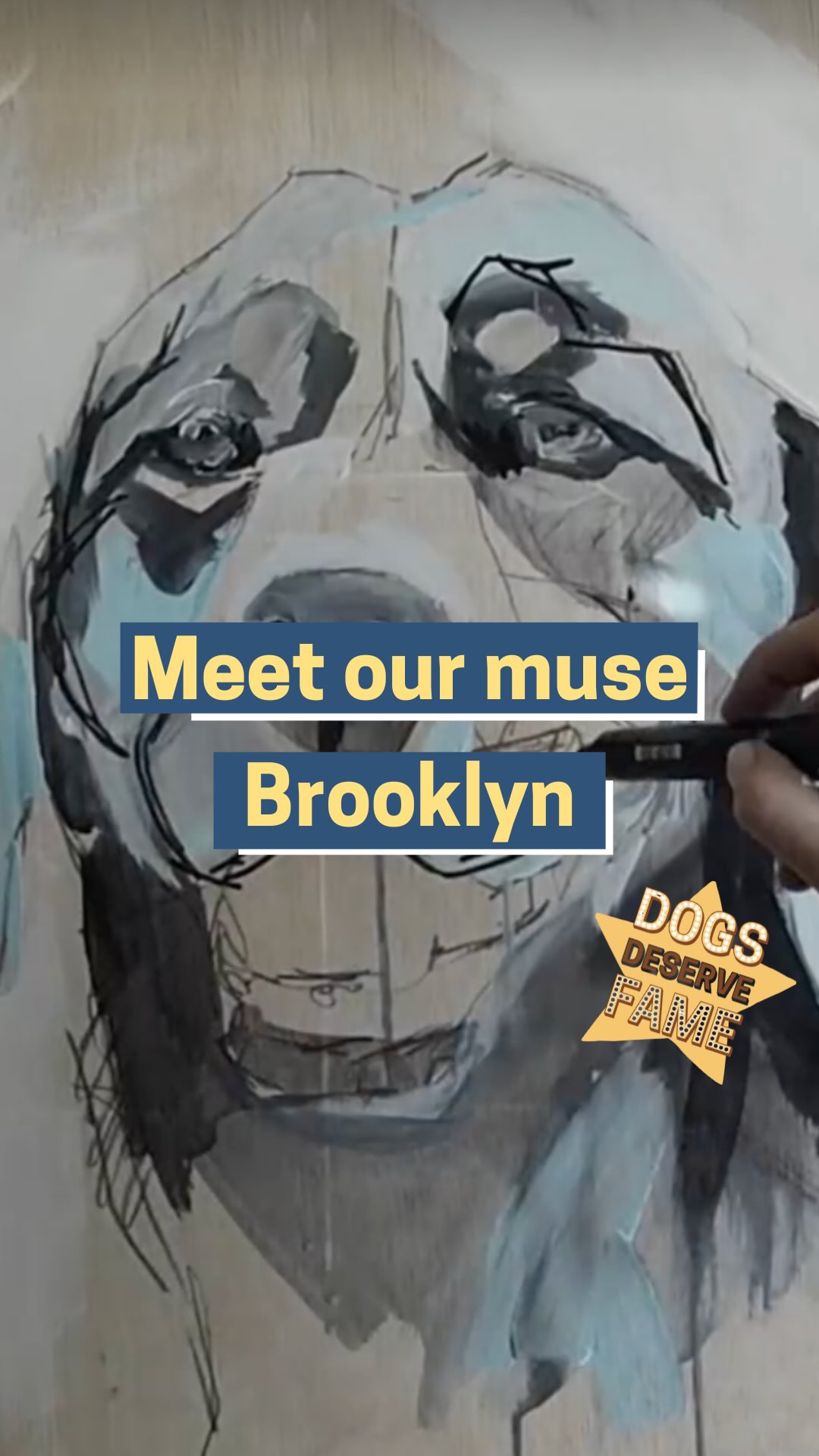 Instagram post by @amy_balch_artist for Butternut Box. Caption reads: With every brushstroke, @amy_balch_artist poured....