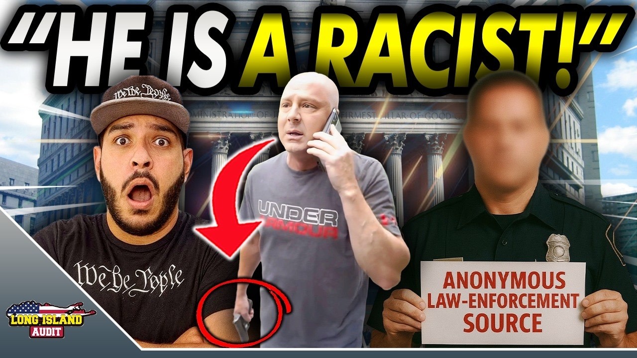 YouTube post by @LongIslandAudit for GoFundMe. Caption reads: Inside Source EXPOSES Bryan Fahey's DARK Past As A....