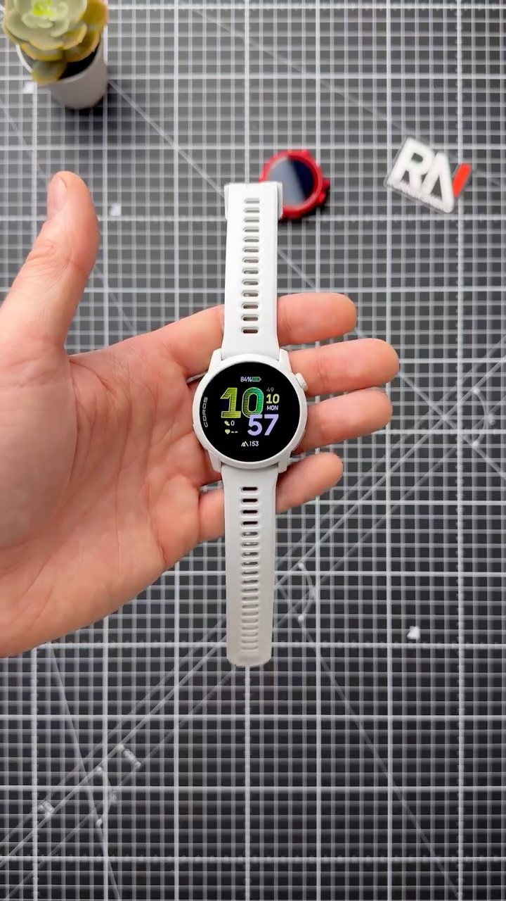 Instagram post by @runnersnerd for COROS. Caption reads: COROS Pace 4 ⏱️

✔️Weight: 32g (with nylon....