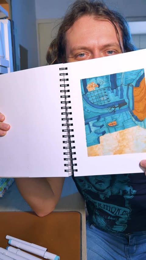 Instagram post by @lplucas for Ohuhu Art Supplies. Caption reads: I always wanted a sketch pad with these two....