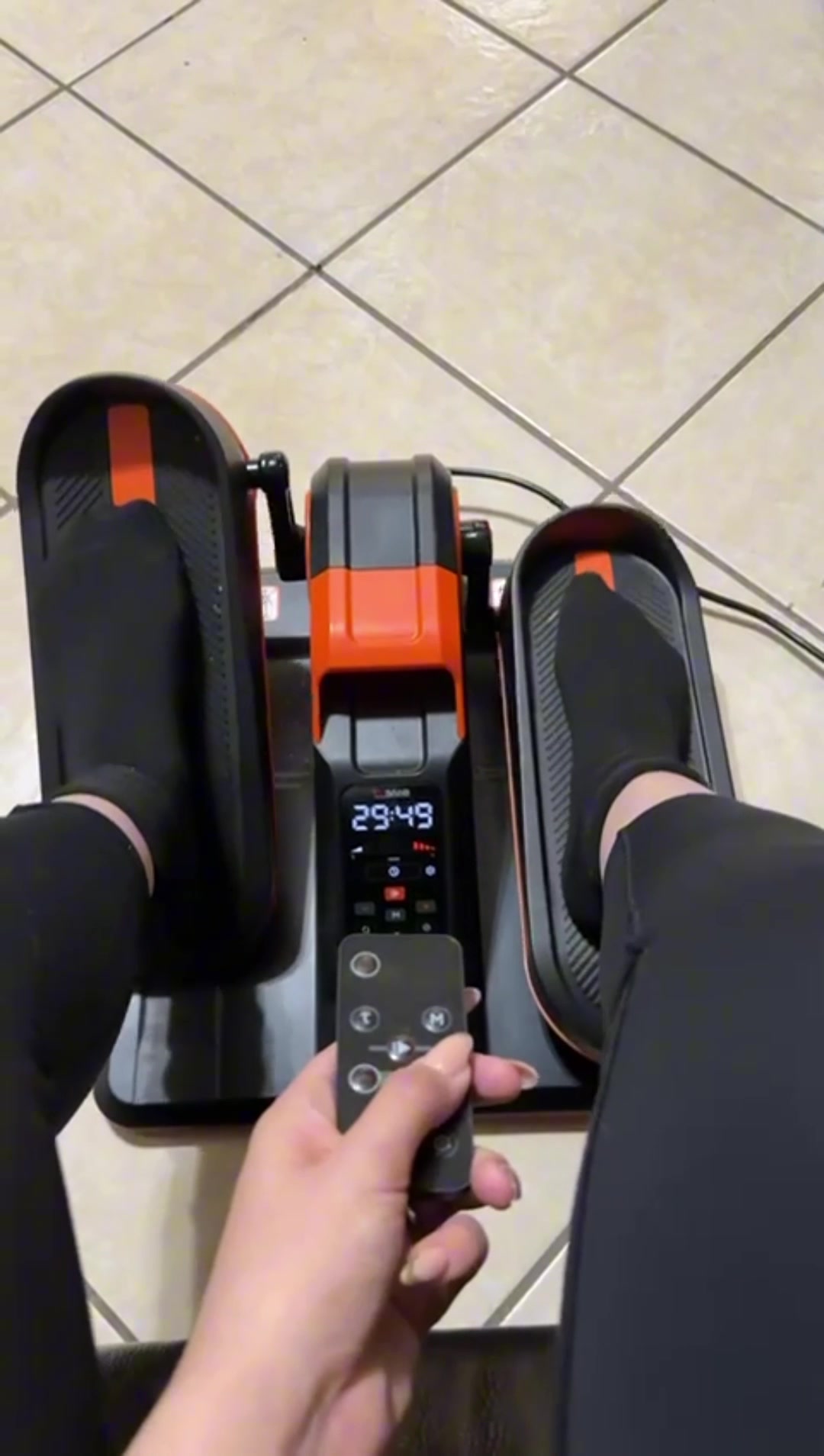 TikTok post by @jaslinecuata for TOUSAINS. Caption reads: @TOUSAINS 100% recommend 🩷 #ellipticalworkout....