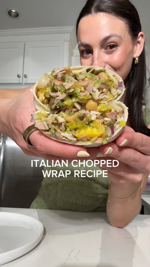 Instagram post by @dietitiancass for Go Raw. Caption reads: COMMENT “ITALIAN WRAP” below, and I’ll DM you the....