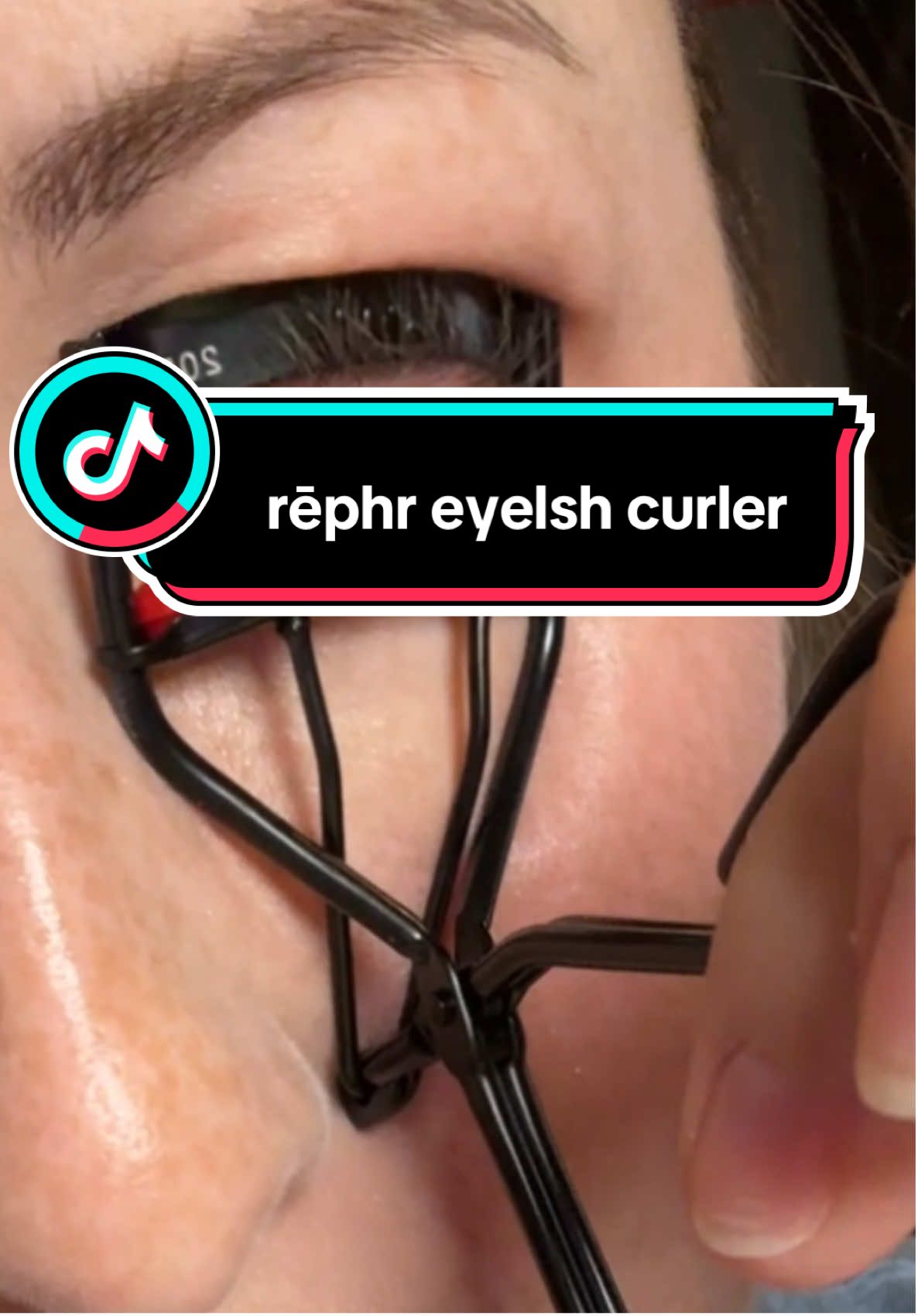 TikTok post by @candice.mcb for Rephr. Caption reads: [...] pinched the outer corner of my eye. The....