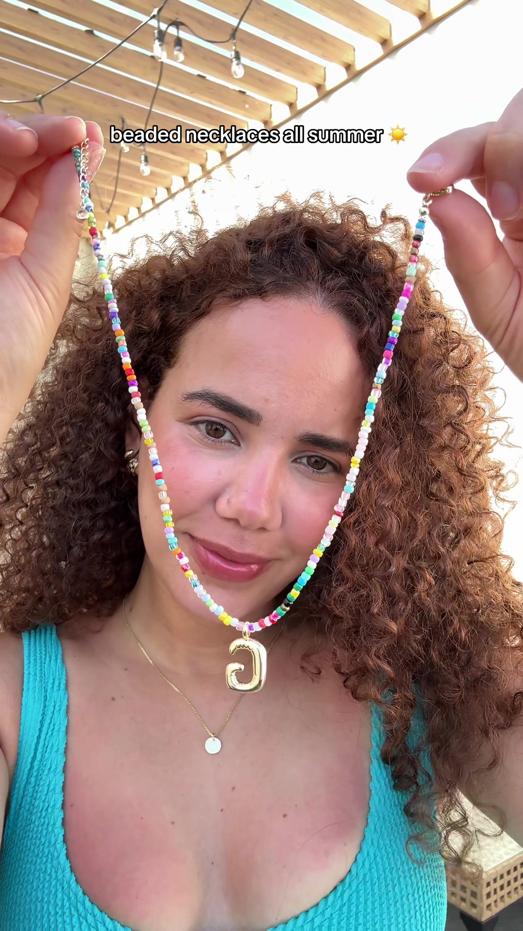 TikTok post by @mindfulgenesis for VRIUA US. Caption reads: [...] #beachaccessories #beachvibes @VRIUA US.