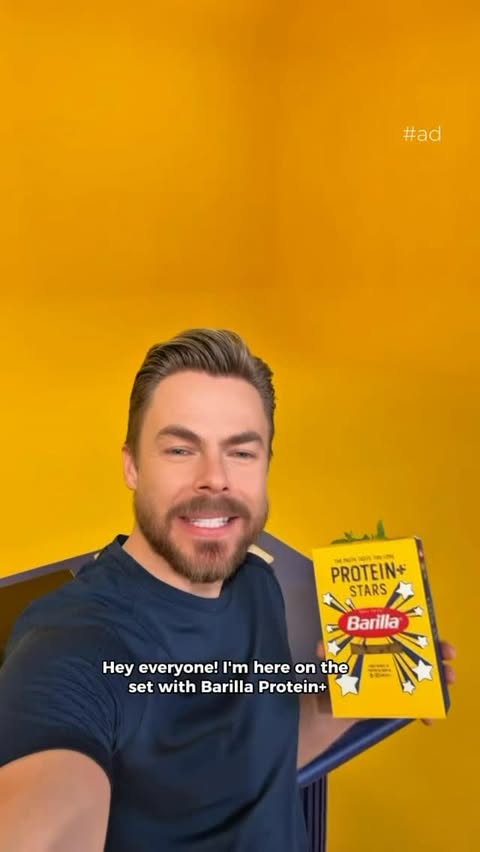 Instagram post by @derekhough for Barilla. Caption reads: [...] of 10 taste.🍝⭐

I’m teaming up with Barilla....