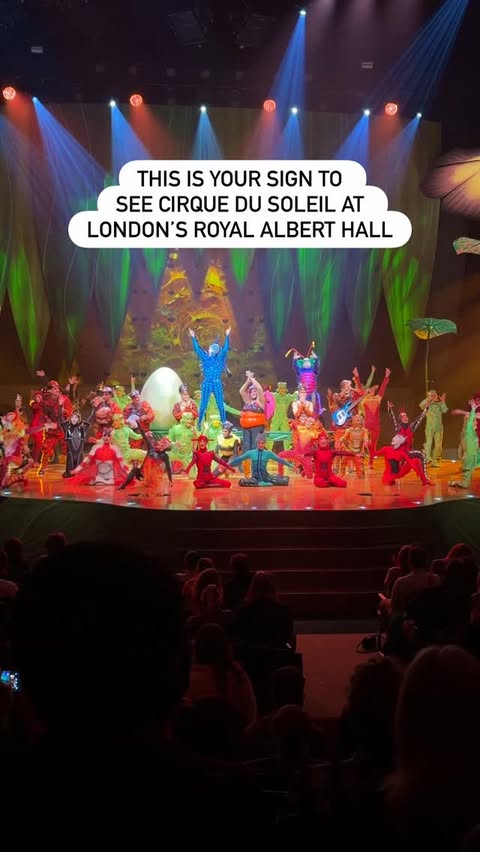Instagram post by @londonfamilydaysout for Cirque du Soleil. Caption reads: ad Save 25% off tickets for @cirquedusoleil OVO at....