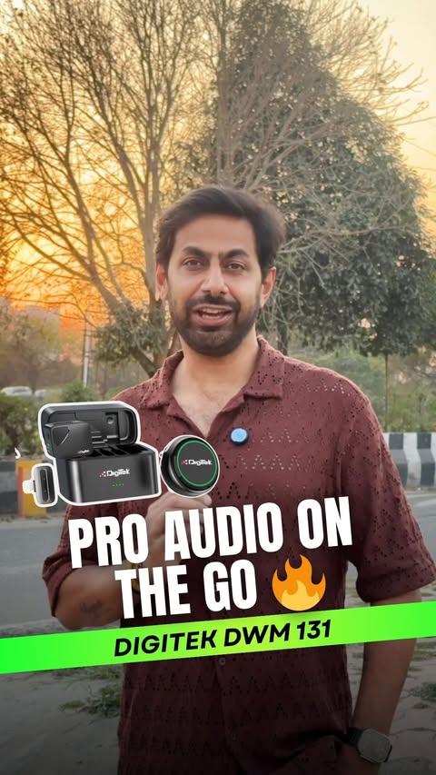 Instagram post by @praveenbhat for Digitek. Caption reads: [...] audio and upgrade your content with the....