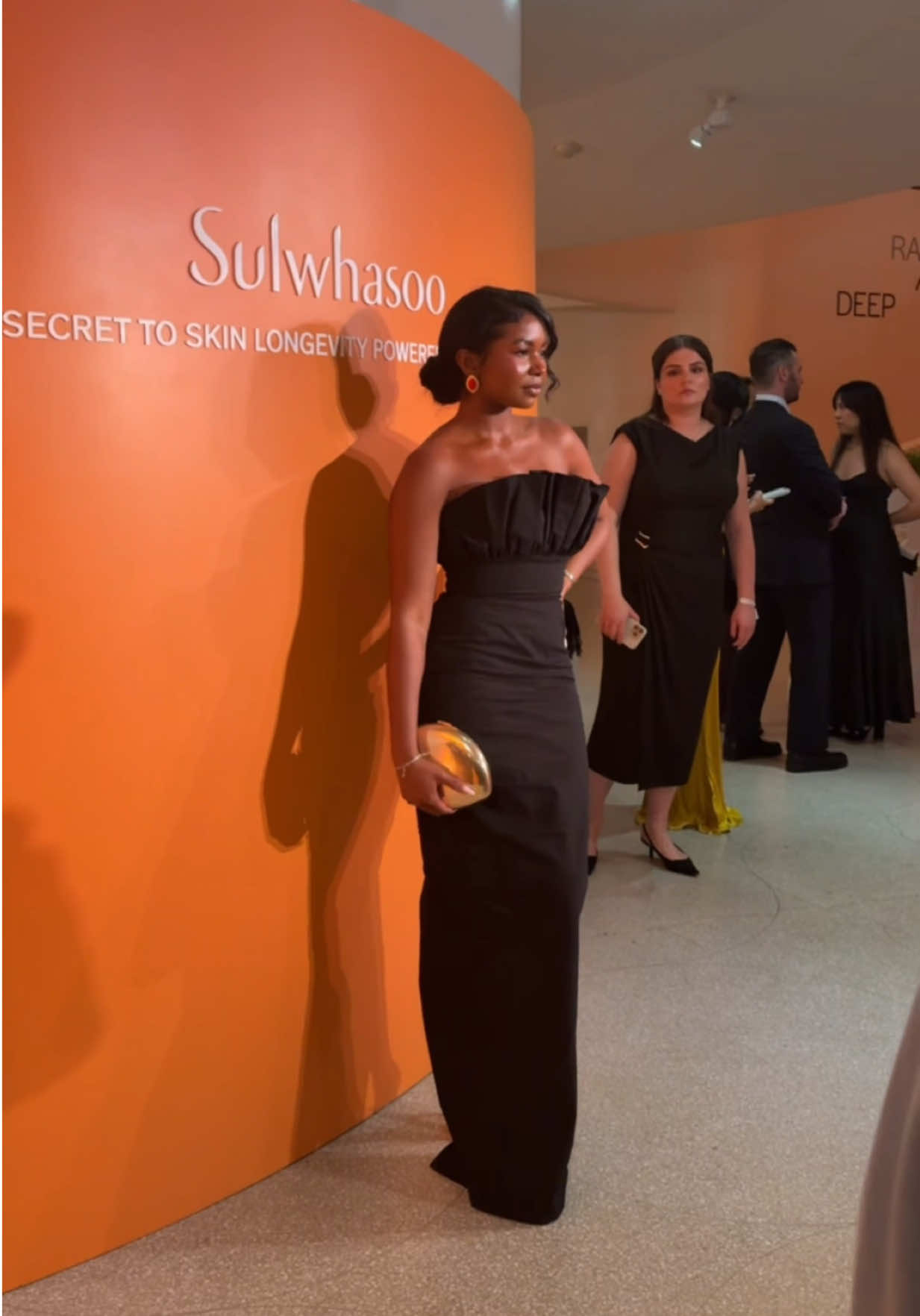 TikTok post by @claaaarke for Sulwhasoo. Caption reads: a NYC night for the books 🌃 🍸 the @Sulwhasoo.us....