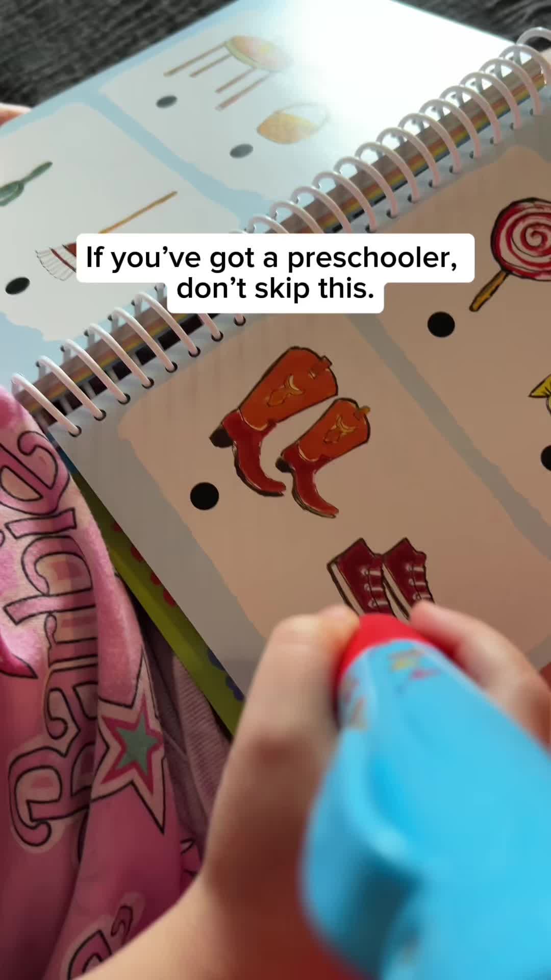 TikTok post by @playmadeeasy for Educational Insights. Caption reads: [...] 💛 These Hot Dots books from @Educational....