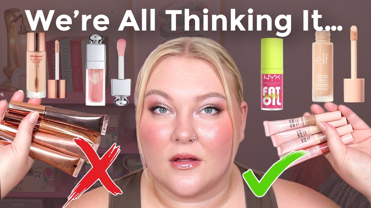 YouTube post by @LaurenMaeBeauty for BOXYCHARM. Caption reads: We need to talk about these "dupes"....