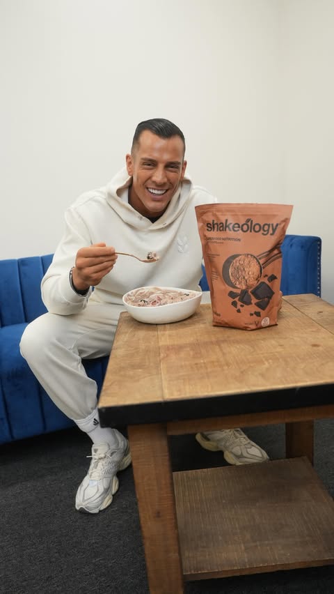 Instagram post by @wazashayer for BODi. Caption reads: [...] having a little too much fun at the @bodi....