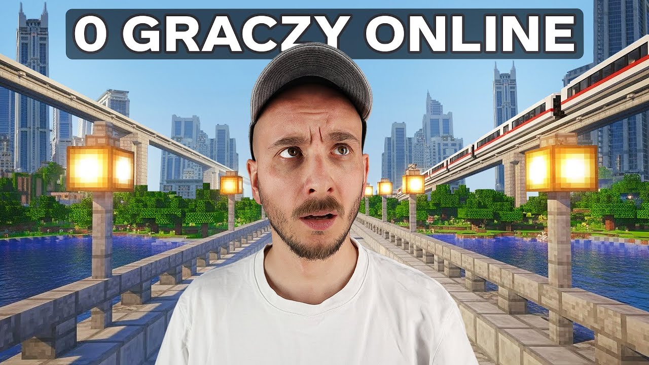 YouTube post by @DrHodo for Instant Gaming. Caption reads: Spędziłem 7 dni w martwej grze.