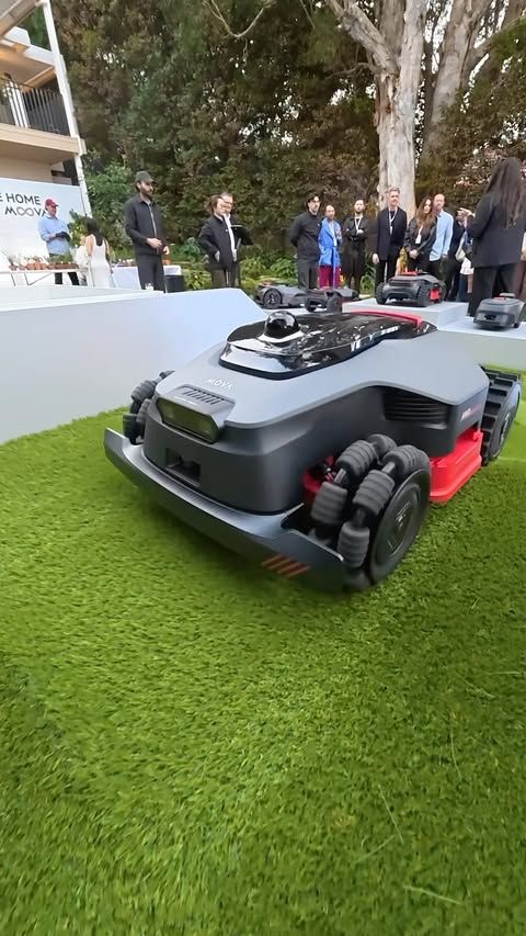 Instagram post by @turfandtools for MOVA. Caption reads: The new @mova_anz LiDAX Ultra AWD 2000 Robot Lawn....