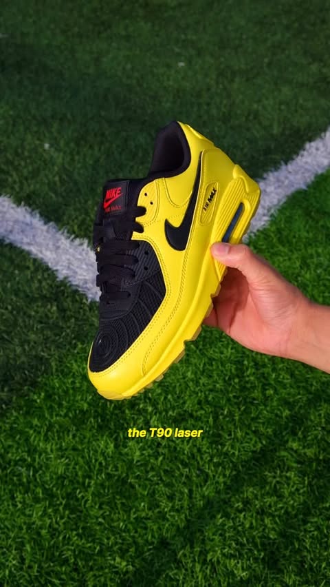 Instagram post by @imanujduttaa for Foot Locker. Caption reads: [...] Brasa or nothing 🇧🇷⚽️ Shop Nike on....
