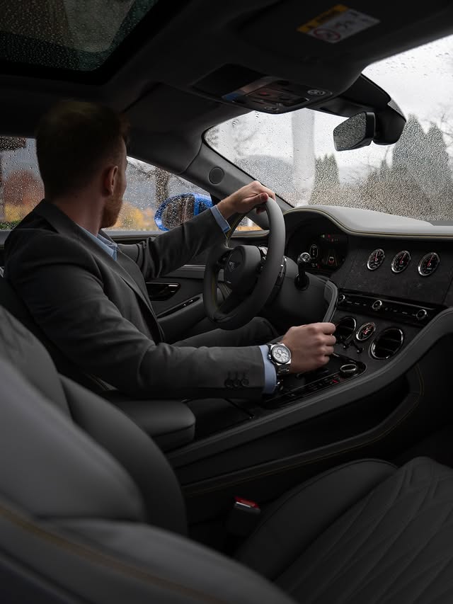 Instagram post by @the.mattbook for Bentley Motors. Caption reads: [Ad] Countryside days with the Continental 🐮....