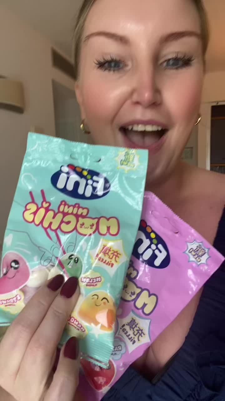TikTok post by @itseimhear for Sugar Rush Sweeties. Caption reads: [...] #sweets #minimochi #fini #candy....