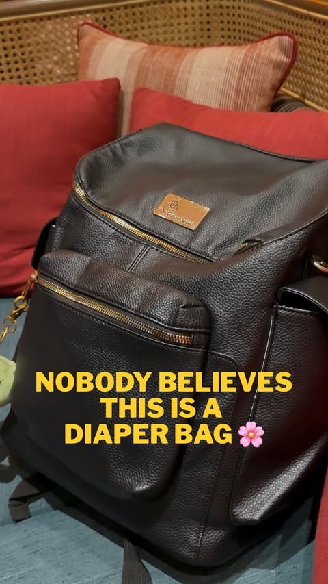 Instagram post by @mamandmoonpie for R for Rabbit. Caption reads: Who says diaper bags have to look like diaper....