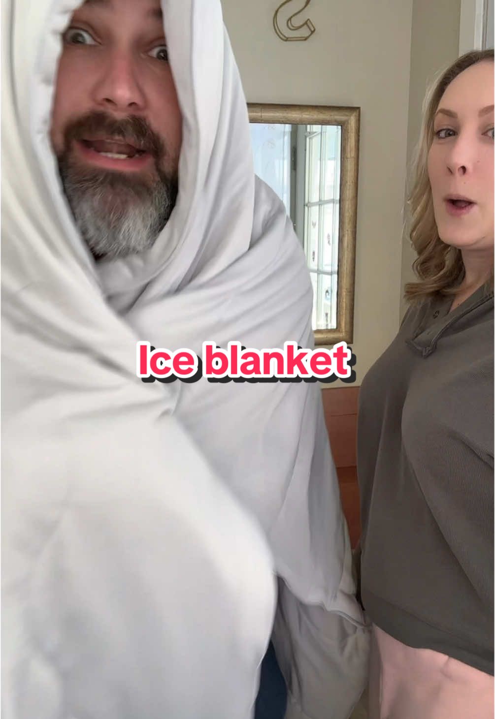 TikTok post by @onebigpik3ywifey for Ice Blankets. Caption reads: [...] in keeping you chilled #icyblanket @Ice....