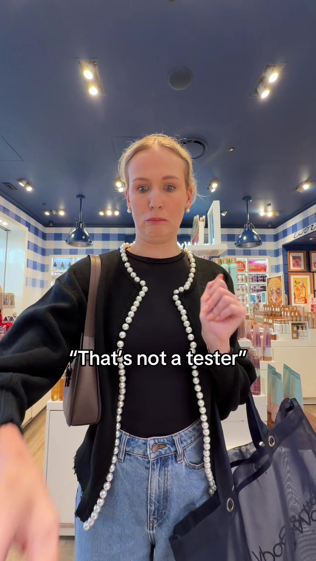 TikTok post by @annaliseewood for Bath & Body Works. Caption reads: Girl math is buying lots at the @Bath & Body Works....