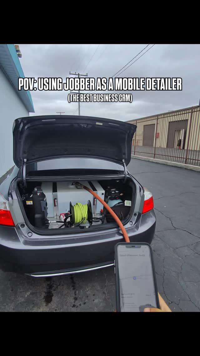 Instagram post by @spotlessautocare6 for Jobber. Caption reads: here’s how i use @jobber as a mobile detailer! 

I....