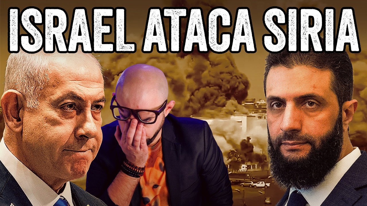 YouTube post by @SoloFonseca for Saily. Caption reads: ISRAEL BOMBARDEA SIRIA ¿Comienza una NUEVA Guerra?....