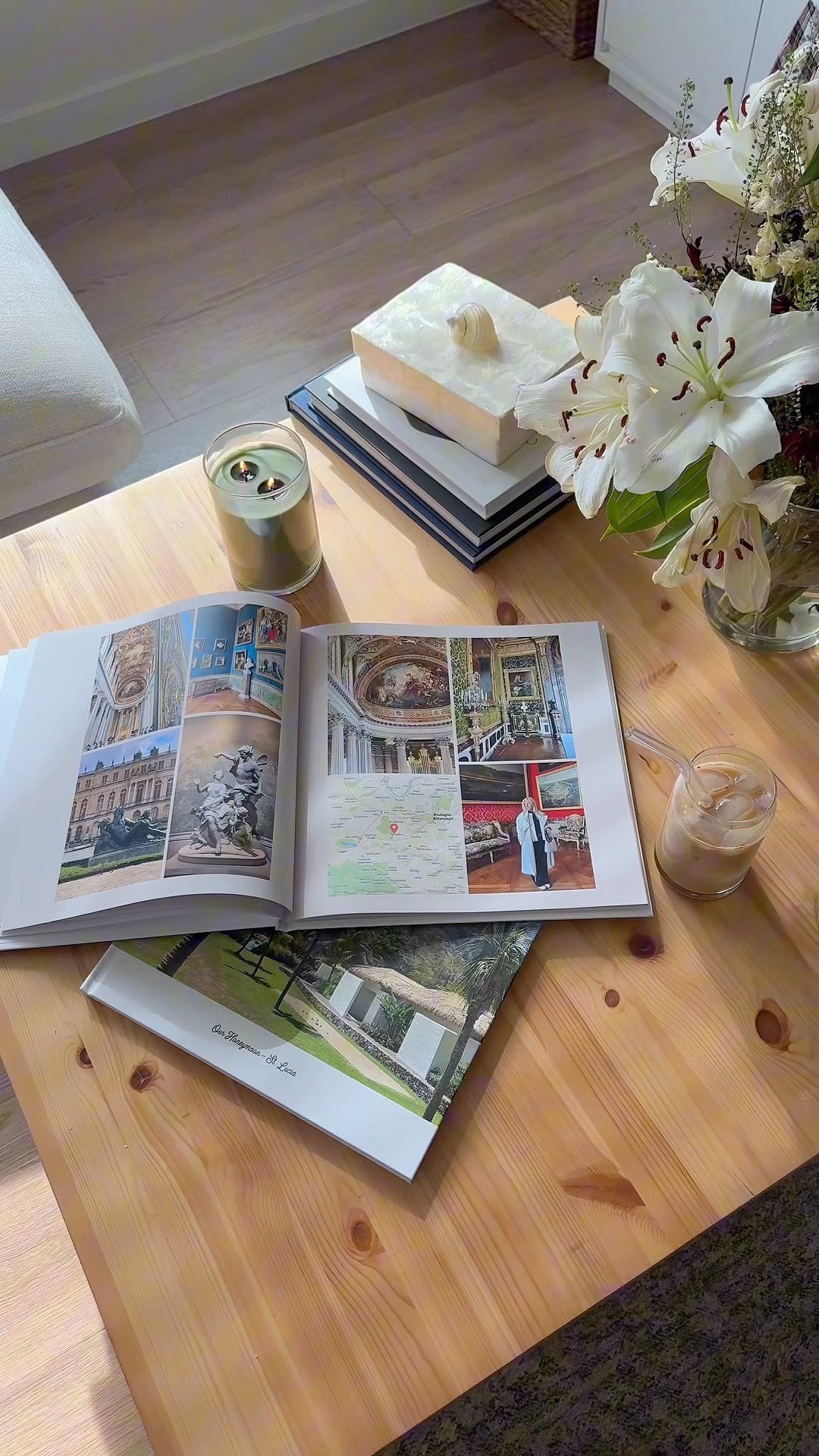 Instagram post by @hannah.thomas.ugc for Journi. Caption reads: Your coffee table deserves more than magazines.....