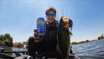 Instagram post by @gregblanchard17 for Sierra Nevada Brewing Co.. Caption reads: Bass and beer, perfect way to start the....