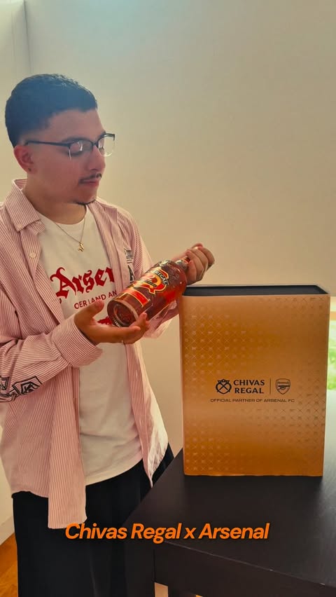 Instagram post by @rockynico for Chivas Regal. Caption reads: Celebrated the league today with @chivasregal x....