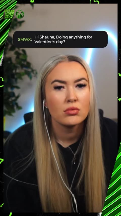 Instagram post by @shaunagames for Xbox. Caption reads: Spending my Valentines Day with @xbox to find....