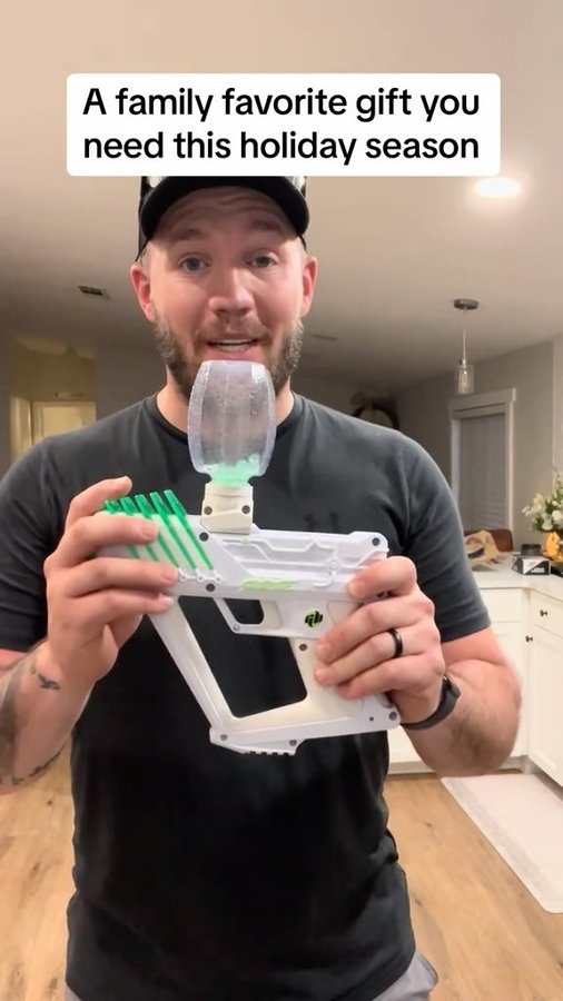 Instagram post by @thenomadicoutdoorsman for Gel Blaster. Caption reads: It’s not too late to get your @gelblaster at your....